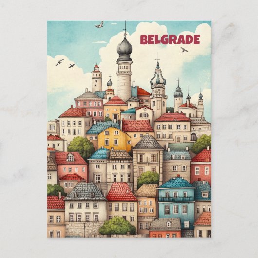 Carte Postale Voyage à Belgrade Serbie (Devant)