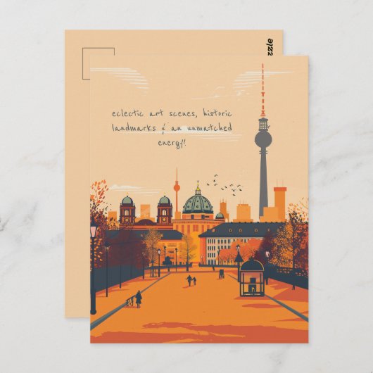 Carte Postale Voyage à Berlin (Devant / Derrière)