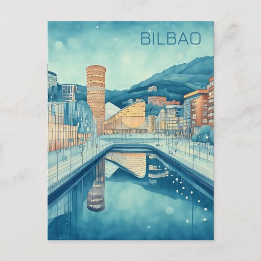 Carte Postale Voyage à Bilbao Espagne (Devant)