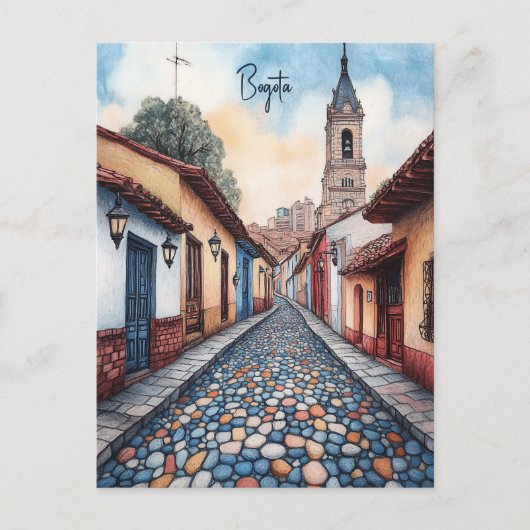 Carte Postale Voyage à Bogota Columbia (Devant)