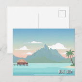 Carte Postale Voyage à Bora Bora (Devant / Derrière)