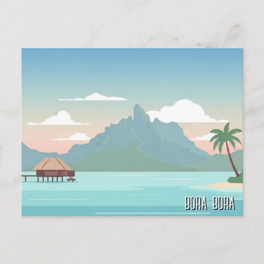 Carte Postale Voyage à Bora Bora (Devant)