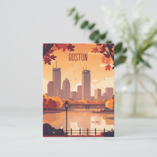Carte Postale Voyage à Boston (Debout devant)