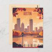 Carte Postale Voyage à Boston (Devant / Derrière)