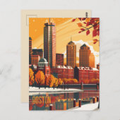 Carte Postale Voyage à Boston (Devant / Derrière)