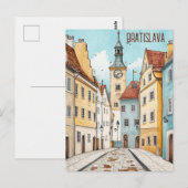 Carte Postale Voyage à Bratislava Slovaquie (Devant / Derrière)