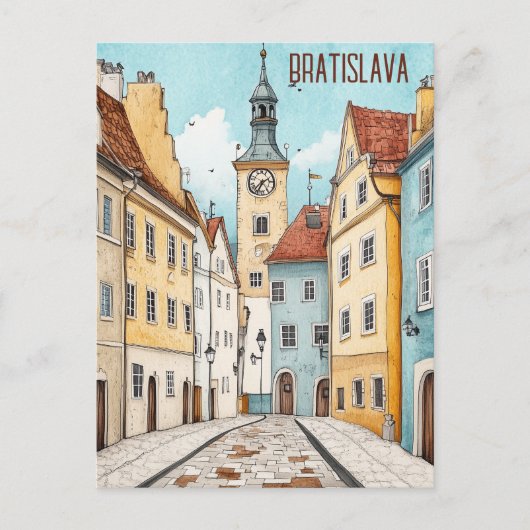 Carte Postale Voyage à Bratislava Slovaquie (Devant)