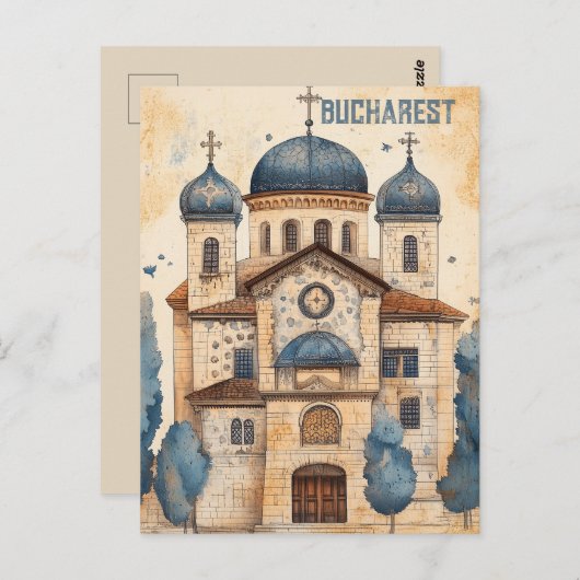 Carte Postale Voyage à Bucarest Roumanie (Devant / Derrière)