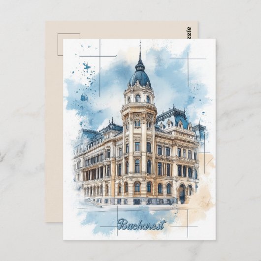 Carte Postale Voyage à Bucarest Roumanie (Devant / Derrière)