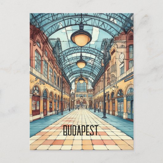 Carte Postale Voyage à Budapest Hongrie (Devant)