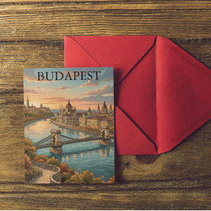 Carte Postale Voyage à Budapest sur le Danube