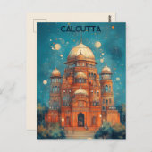 Carte Postale Voyage à Calcutta Inde (Devant / Derrière)