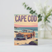 Carte Postale Voyage à Cape Cod MA Surf (Debout devant)