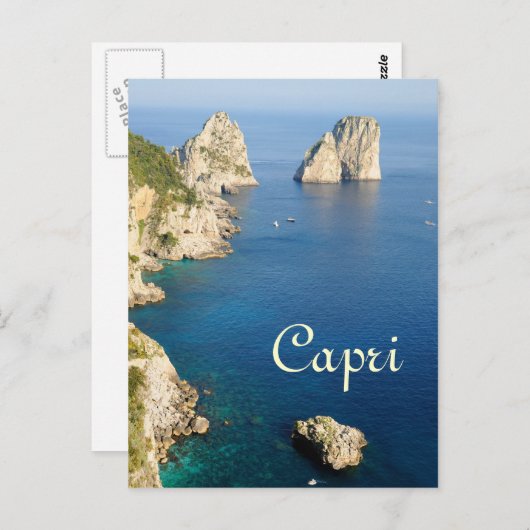 Carte Postale Voyage à Capri (Devant / Derrière)