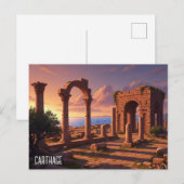 Carte Postale Voyage à Carthage Tunisie (Devant / Derrière)