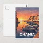 Carte Postale Voyage à Chania Grèce (Devant / Derrière)