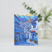 Carte Postale Voyage à Chefchaouen Maroc (Debout devant)