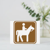 Carte Postale Voyage à cheval (Debout devant)