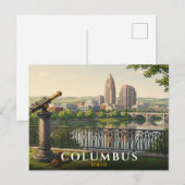 Carte Postale Voyage à Columbus Ohio (Devant / Derrière)