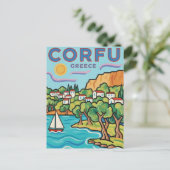 Carte Postale Voyage à Corfou en Grèce (Debout devant)