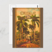 Carte Postale Voyage à Cuba à l'époque - Chemin de fer de Cuba (Devant / Derrière)