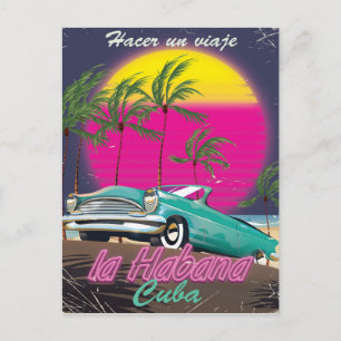 Carte Postale Voyage à Cuba Reto 1985 poster