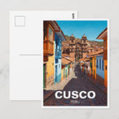 Carte Postale Voyage à Cusco Pérou (Devant / Derrière)