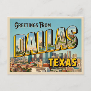 Carte Postale Voyage à Dallas Texas