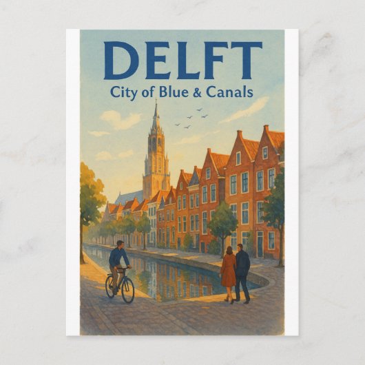 Carte Postale Voyage à Delft, Pays-Bas (Devant)