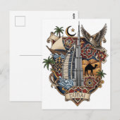 Carte Postale Voyage à Dubaï (Devant / Derrière)