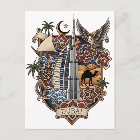 Carte Postale Voyage à Dubaï (Devant)