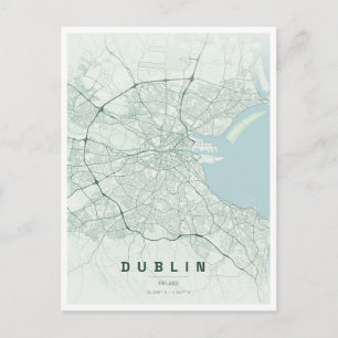 Carte Postale voyage à dublin irlande