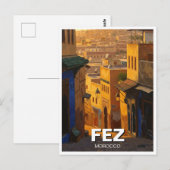 Carte Postale Voyage à Fès Maroc (Devant / Derrière)