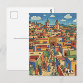Carte Postale Voyage à Fès Maroc (Devant / Derrière)