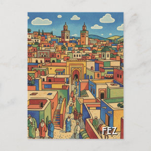 Carte Postale Voyage à Fès Maroc