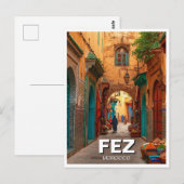 Carte Postale Voyage à Fès Maroc (Devant / Derrière)