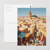 Carte Postale Voyage à Fès Maroc (Devant / Derrière)