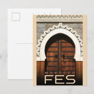 Carte Postale Voyage à Fès vieille ville médina Maroc vintage