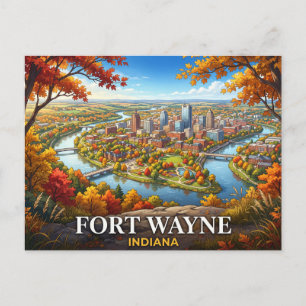 Carte Postale Voyage à Fort Wayne Indiana