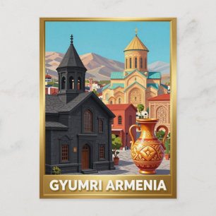 Carte Postale Voyage à Gyumri, Architecture en Pierre Arménienne