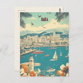 Carte Postale Voyage à Haïfa Israël (Devant / Derrière)