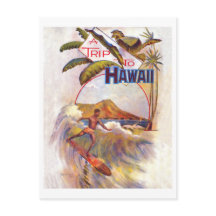 Voyage à Hawaï, surfant sur une grosse vague, vint