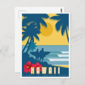 Carte postale - Voyage à Hawaii (Devant / Derrière)