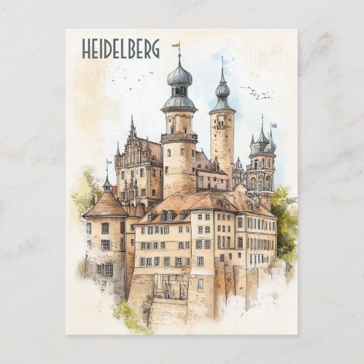 Carte Postale Voyage à Heidelberg Allemagne (Devant)