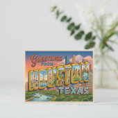 Carte Postale Voyage à Houston Texas (Debout devant)