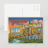 Carte Postale Voyage à Houston Texas (Devant / Derrière)