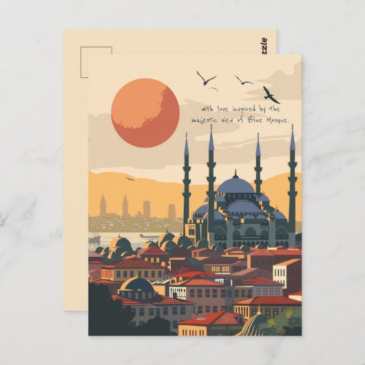 Carte Postale Voyage à Istanbul (Devant / Derrière)
