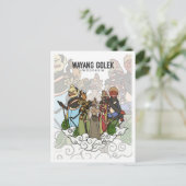 Carte Postale Voyage à Java occidental Indonésie Wayang Golek (Debout devant)