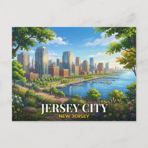 Carte Postale Voyage à Jersey City, New Jersey