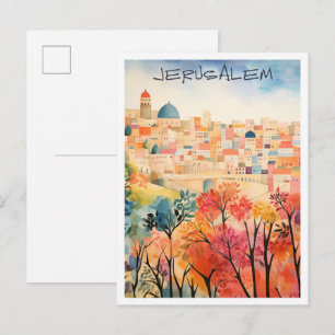 Carte Postale Voyage à Jérusalem 